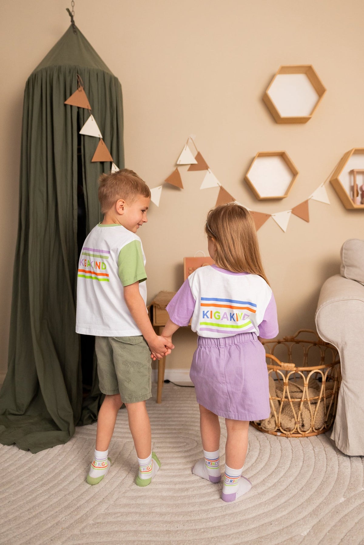 T-shirt KIGAKIND vert – vue produit 5