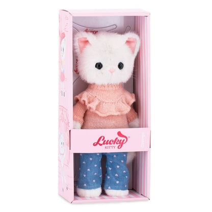 Poupée en peluche Lucky Kitty : Sweet Denim - 38 cm - 3+