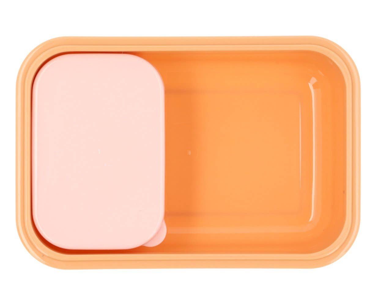 Kinder Bento Lunchbox Rosa Streifen