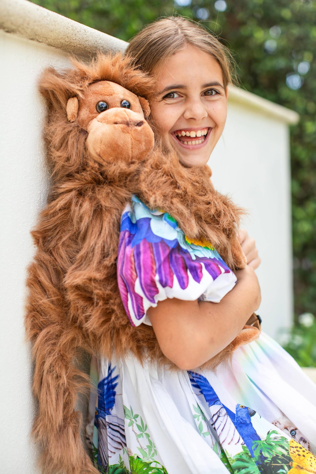 Kinder Plüschrucksack Affe