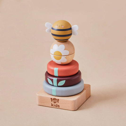 Jeu Jouet à Empiler pour Enfants en Bois Just Bee Kids
