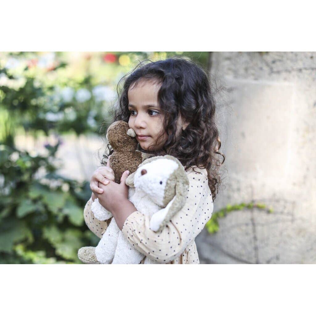 Animal en peluche Chien, petit| blanc & beige