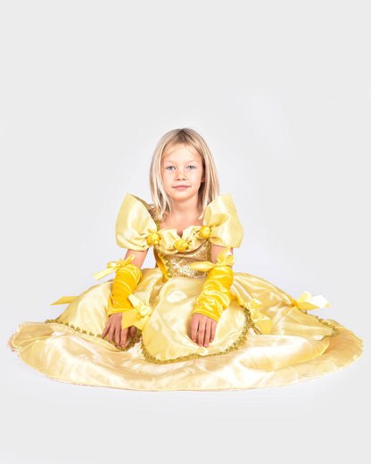 Yellow dress W. Acc Belle 98-104 cm 2-4 years