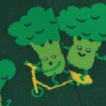 Sportsocken für Kinder mit Brokkoli-Motiv