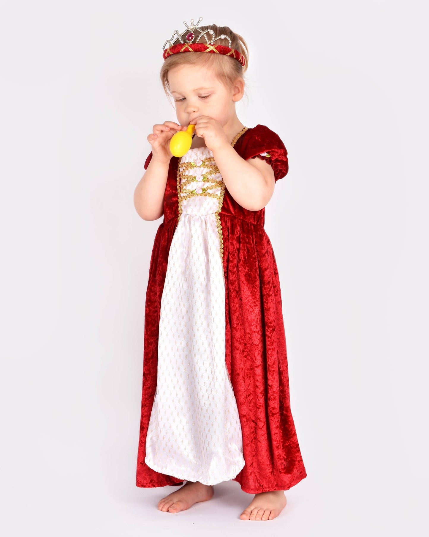 Prinzessinnenkleid aus rotem Samt Den Goda Fen 2-4 Jahre (98-104 cm)