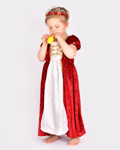 Prinzessinnenkleid aus rotem Samt Den Goda Fen 2-4 Jahre (98-104 cm)
