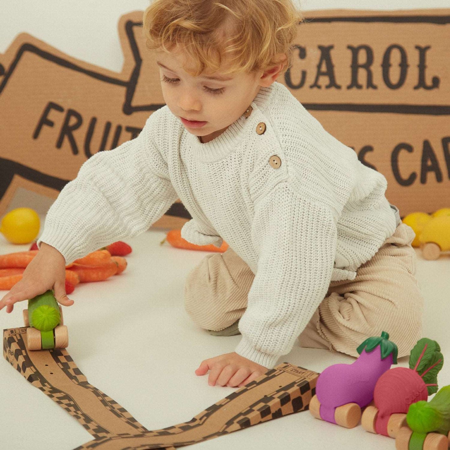 Emma l’Aubergine – Voiture-jouet bébé – vue produit 5