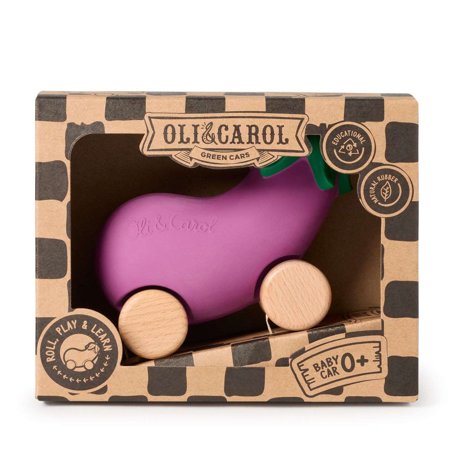 Emma l’Aubergine – Voiture-jouet bébé – vue produit 4