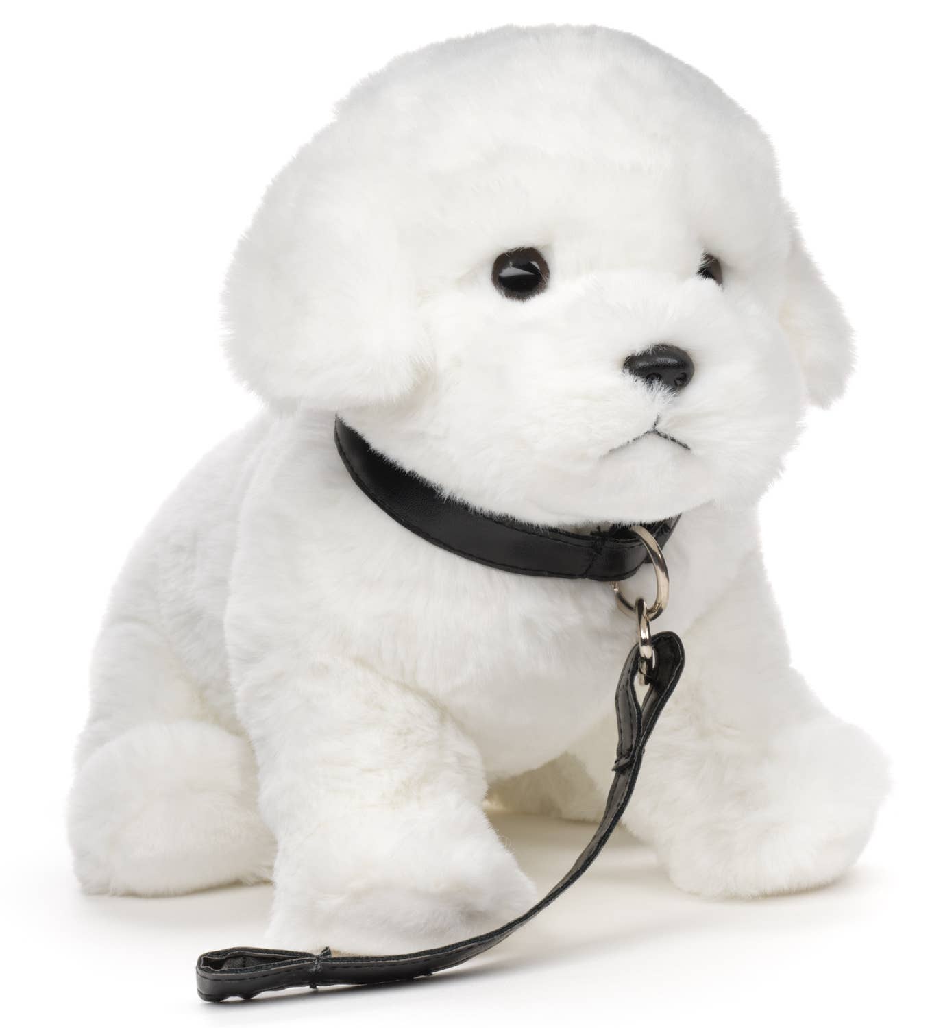 Malteser-Hunde-Plüschtier (mit Leine)