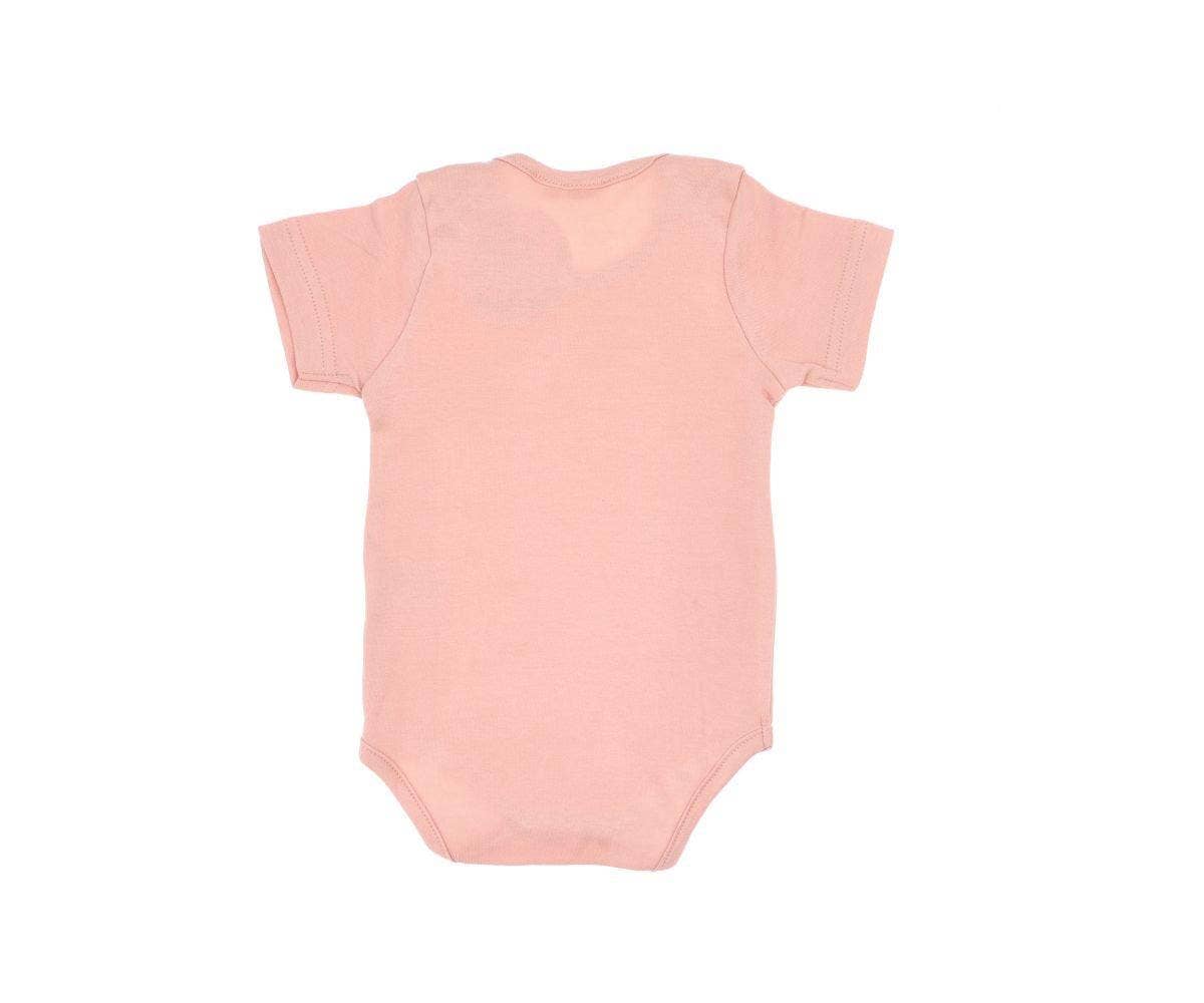 Body bébé manches courtes Tutete feuilles rose