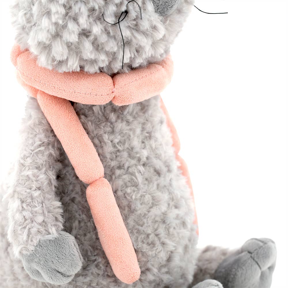 Buddy the Cat plush toy with sausages, 25 cm