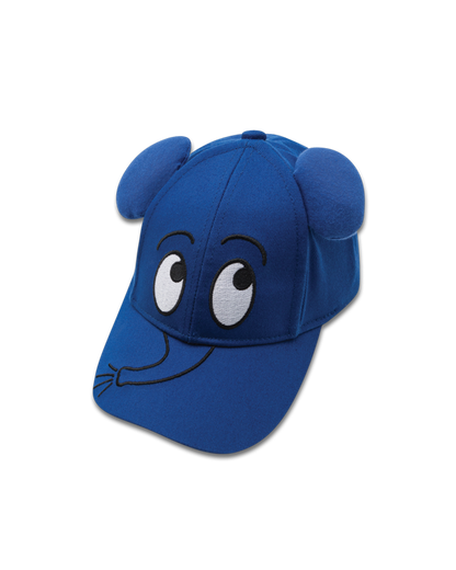 Kindermütze mit dem blauen Elefanten