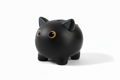 Tirelire Chat noir