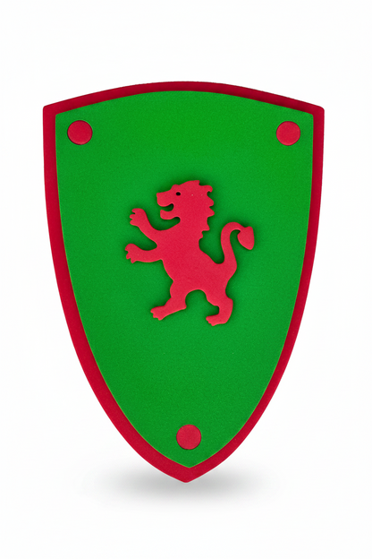 Bouclier Softik Vert avec Lion