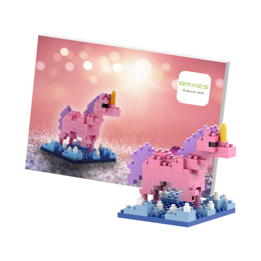 Postkarte BRIXIES Einhorn