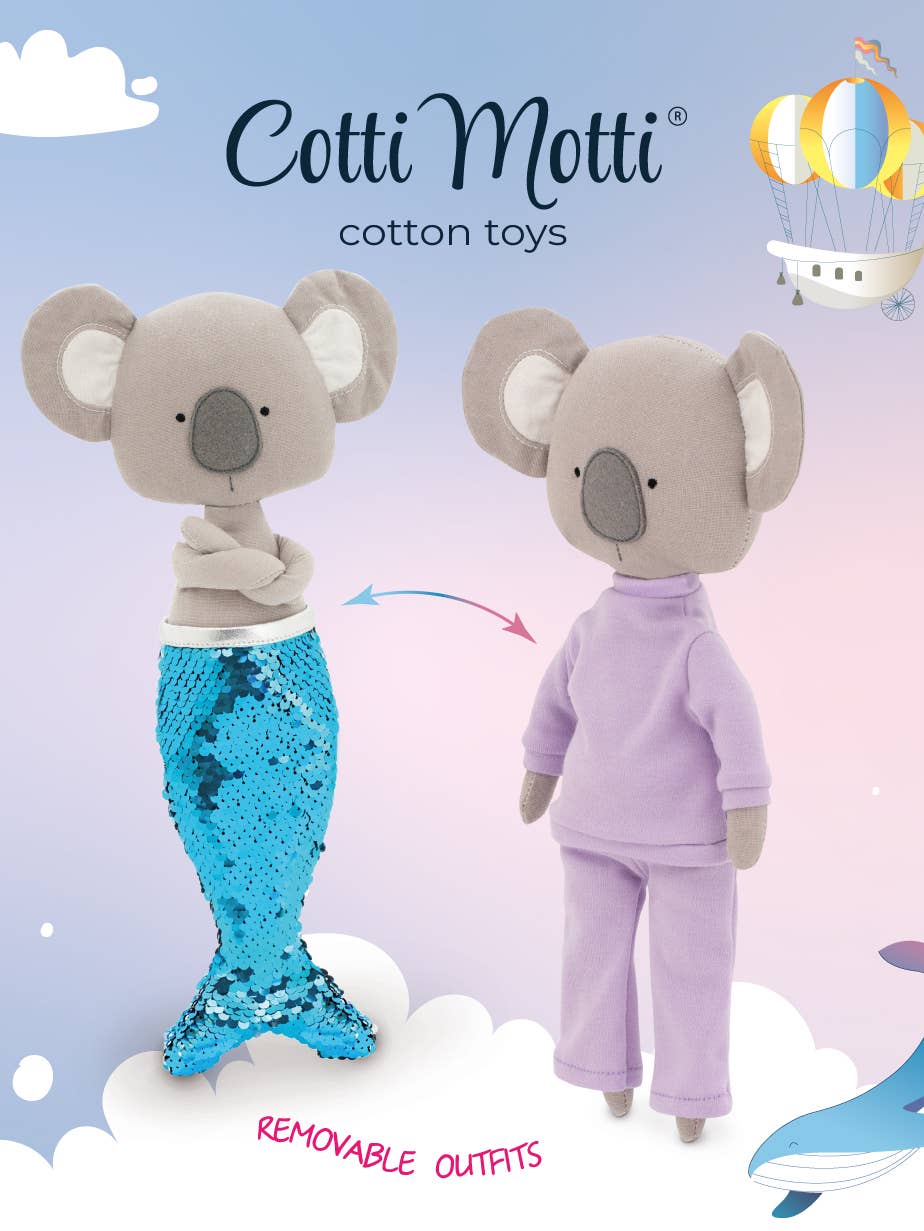 GESCHENKSET: Annie, das Koala-Plüschtier + Meerjungfrauenschwanz