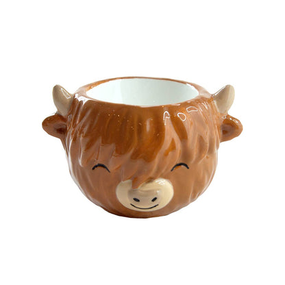 Coquetier Vache des Highlands