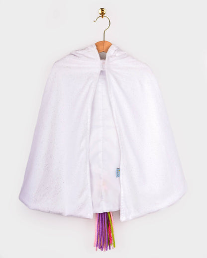 White unicorn rainbow cape 3-8 years (size 98-128)
