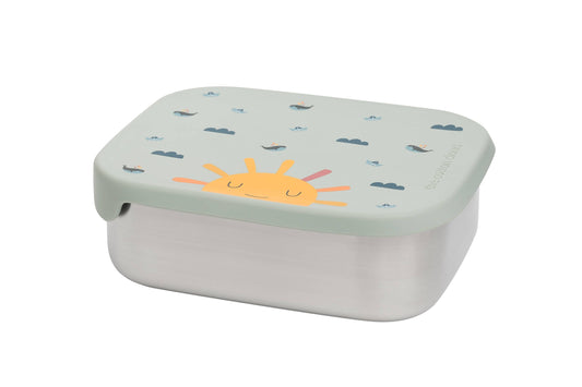 Origami-Lunchbox aus Edelstahl mit Fächern für Kinder