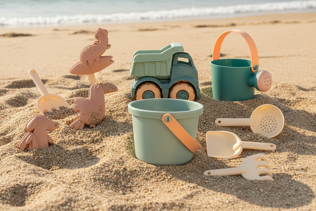 Seegrünes Strandspielzeugset