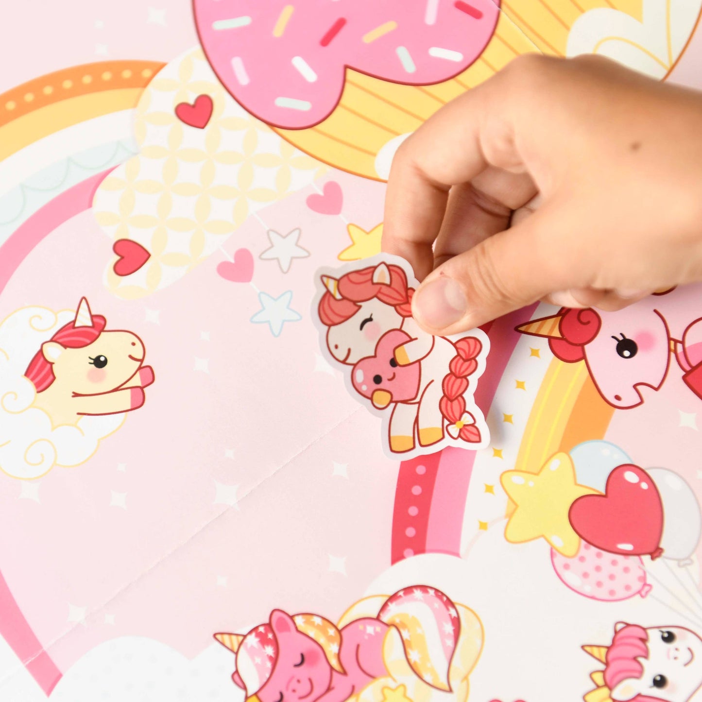 Les créatifs posters en stickers - licornes