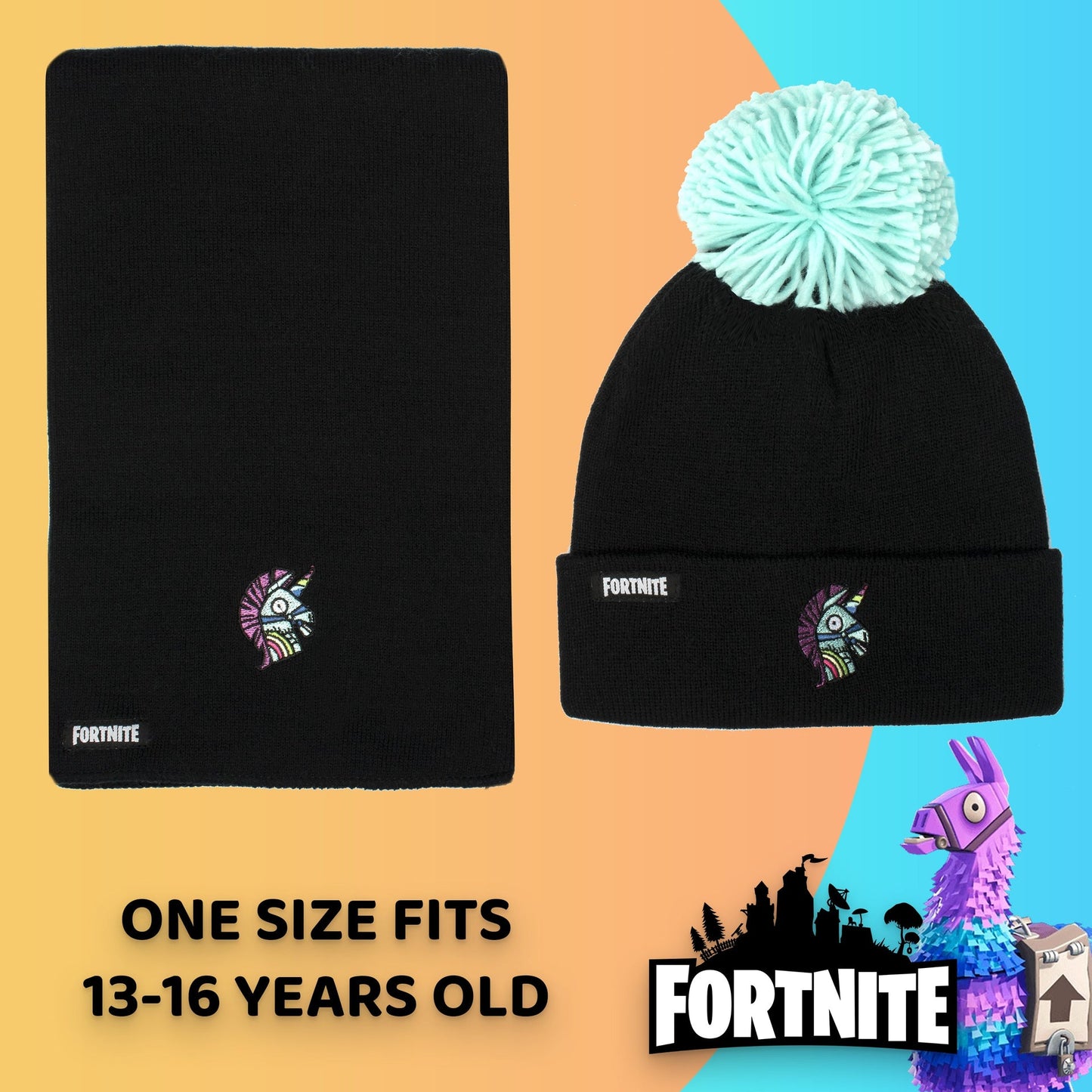 Fortnite Hat & Scarf Set- Llama