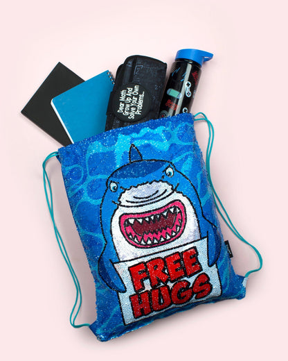 Sequin Drawstring Backpack – Shark's Hug