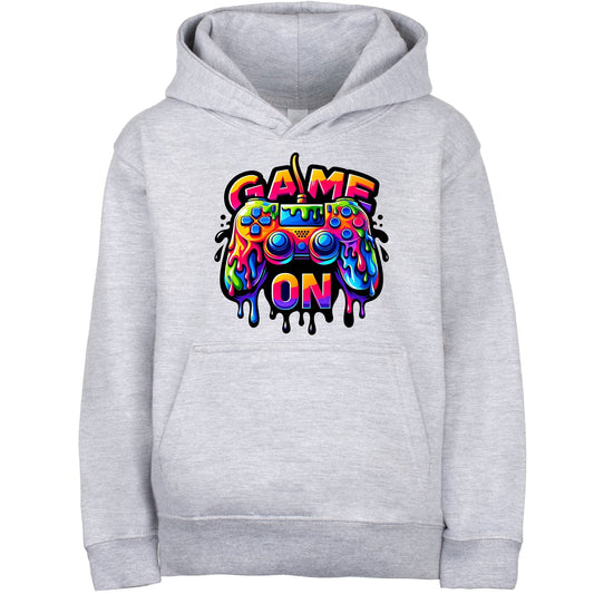 Gaming hoodie – Fringoo gaming grey for Boys Cotton Rich Soft Hooded – Game on grey