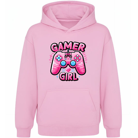 Hooded Sweatshirt Gymnastics - Fringoo Pink Gaming for Girls Cotton Rich Soft Hooded - Pink Gaming Pad