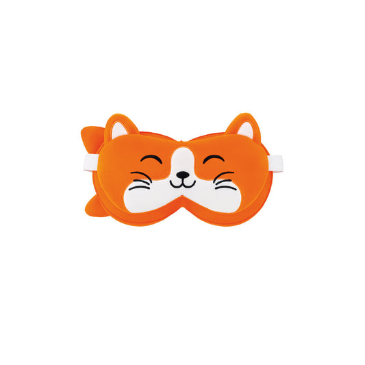 Coussin de voyage ZooNap Chat avec masque de sommeil