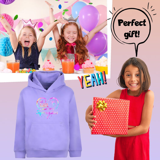 Gymnastik Hoodie – Fringoo Gymnastic aus baumwollreichem, weichem Material – Love Gymnastic Lila
