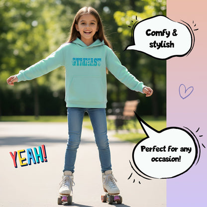 Sweat à capuche gymnastique – Fringoo Gymnastic for Cotton Rich Soft Hooded – Gymnast turquoise