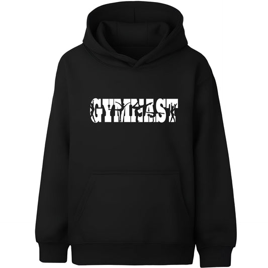 Gymnastics Hoodie – Fringoo Gymnastic for Cotton Rich Soft Hooded – Black Gymnast