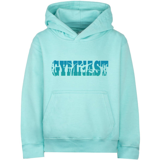 Gymnastics Hoodie - Fringoo Gymnastic for Cotton Rich Soft Hooded - Gymnast turquoise