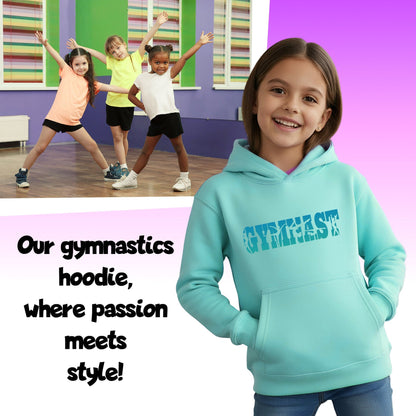 Sweat à capuche gymnastique – Fringoo Gymnastic for Cotton Rich Soft Hooded – Gymnast turquoise