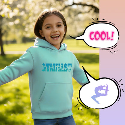 Sweat à capuche gymnastique – Fringoo Gymnastic for Cotton Rich Soft Hooded – Gymnast turquoise