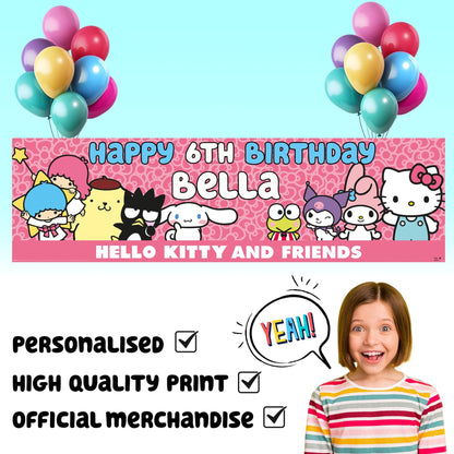 Bannière d’anniversaire – Hello Kitty