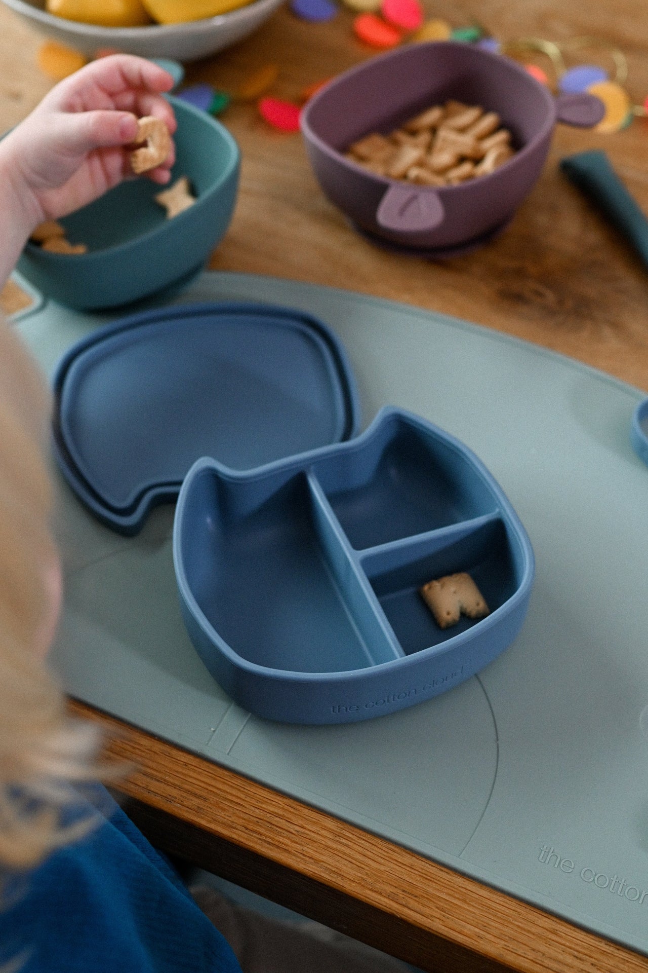 Bol à manger Lili l'Ours Silicone Blush