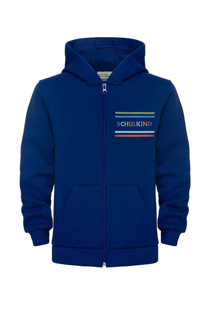 Sweat zippé Schulkind bleu – vue produit 1