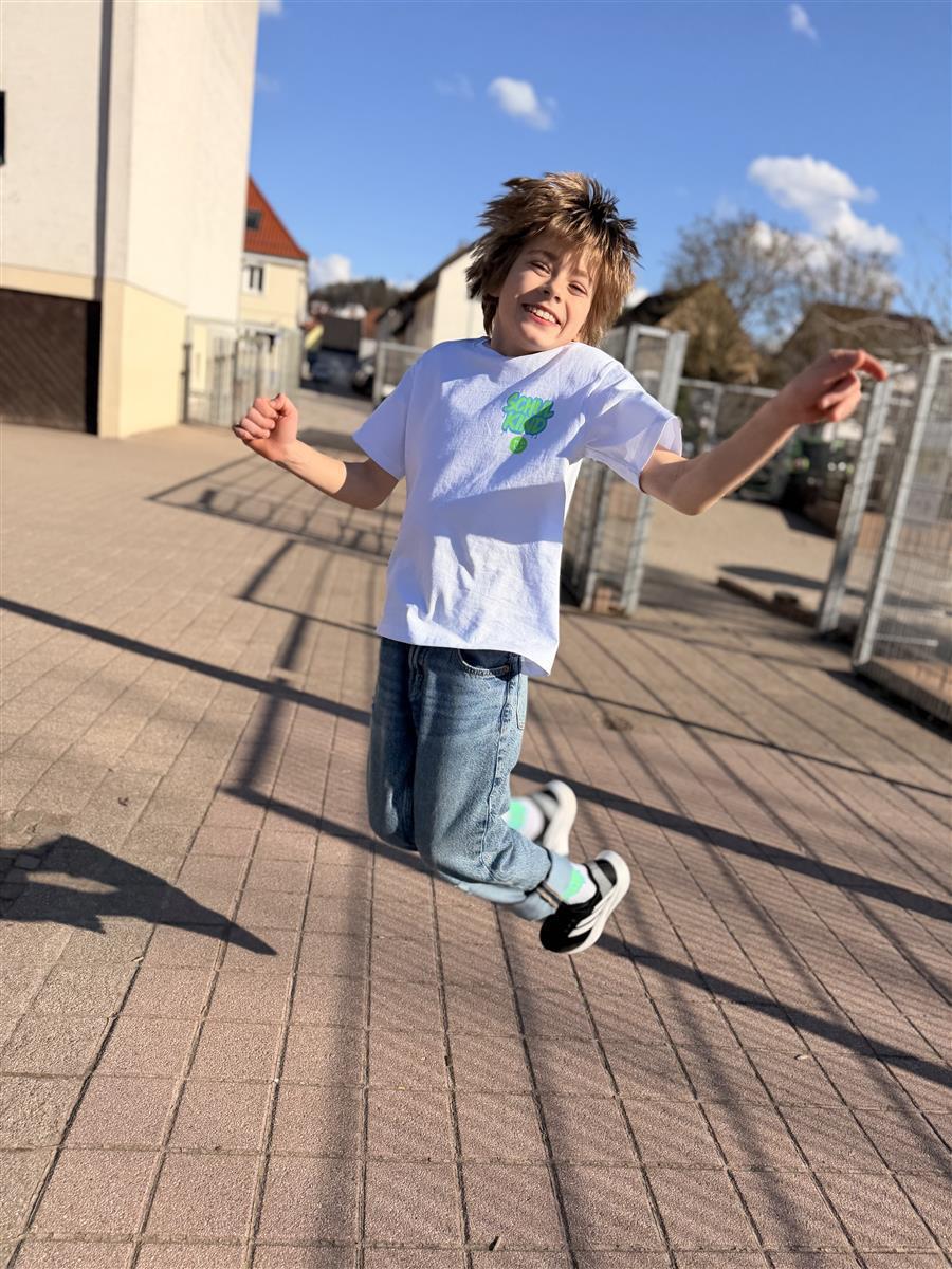 Chaussettes Schulkind Graffiti vert – vue produit 3