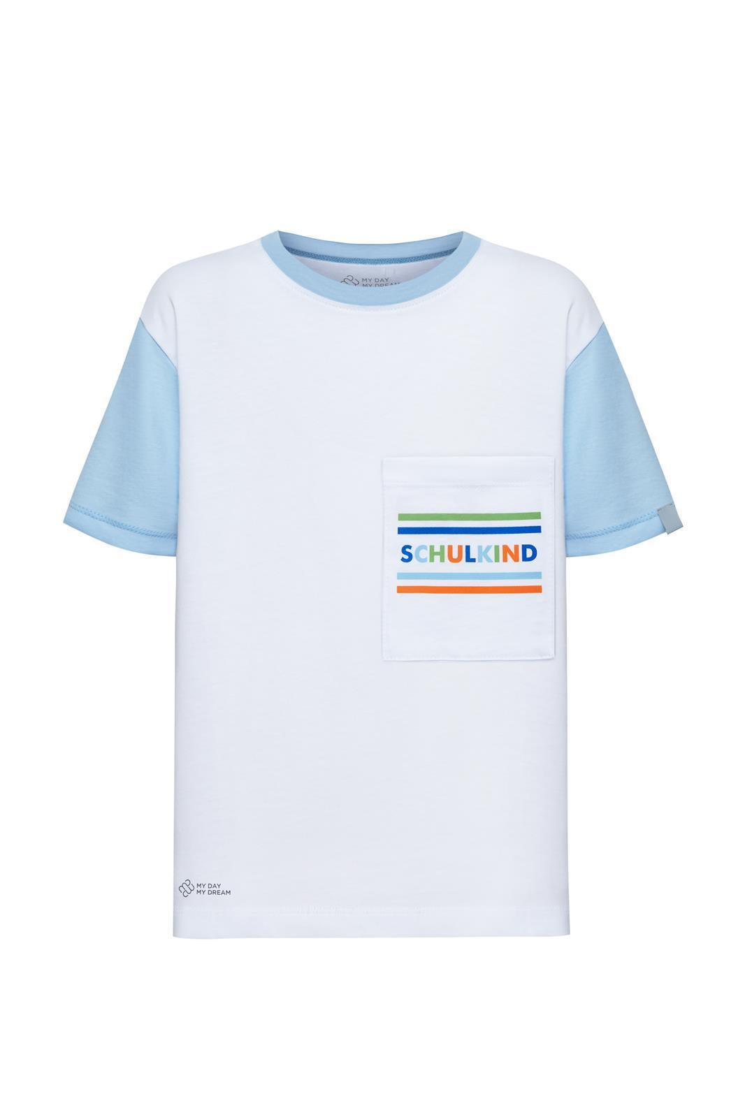 T-shirt Schulkind bleu clair – vue produit 1