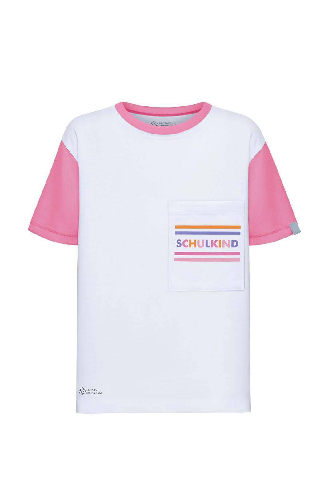 T-shirt Schulkind rose – vue produit 1