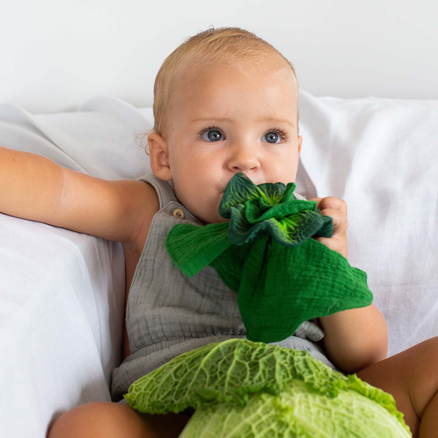 Kendall le Chou kale – Mini doudou de dentition bébé – vue produit 6