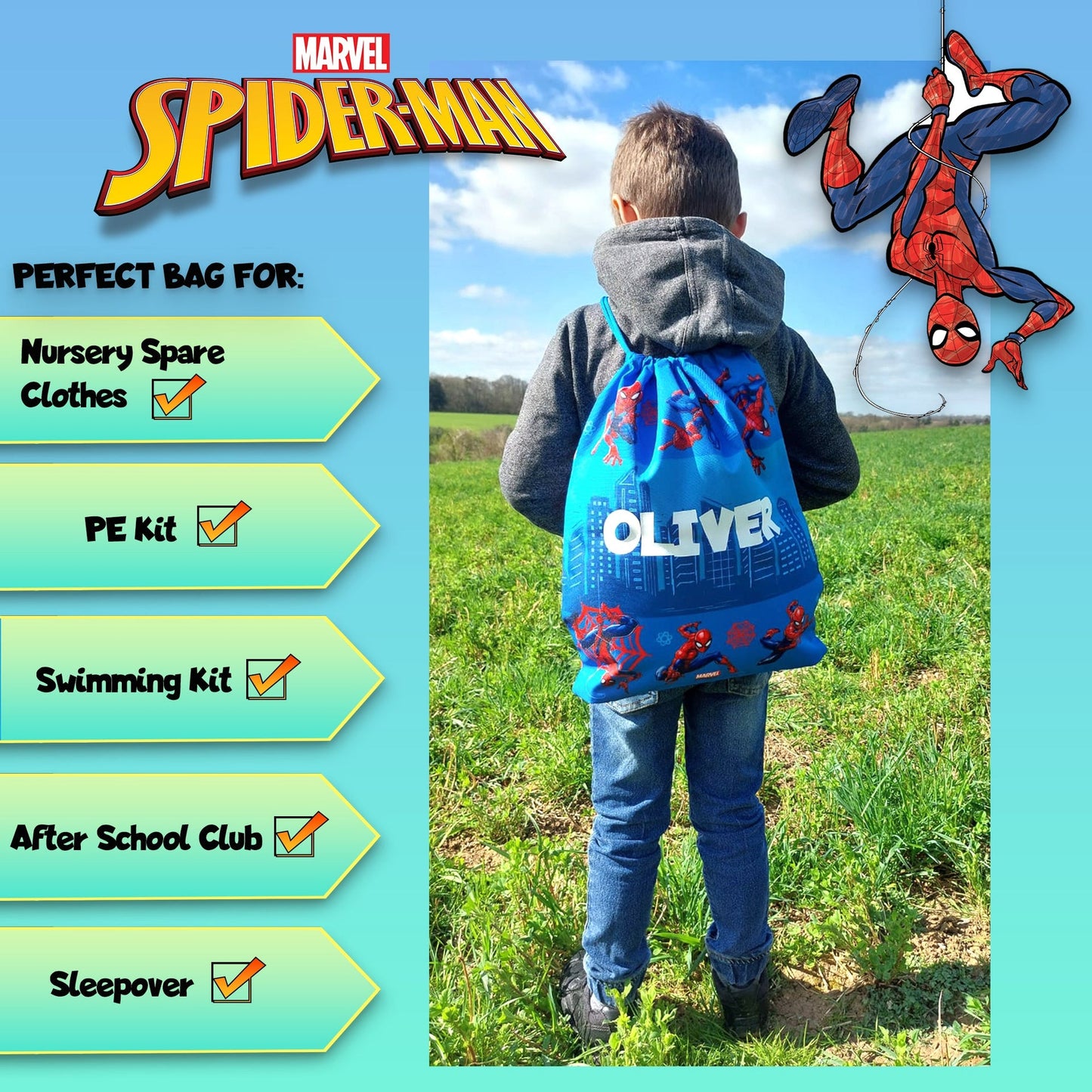 Sac à cordon – Spider-Man