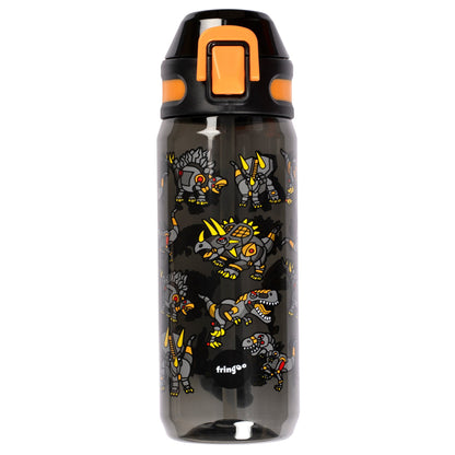 Gourde avec paille 600 ml – dinosaure Robot
