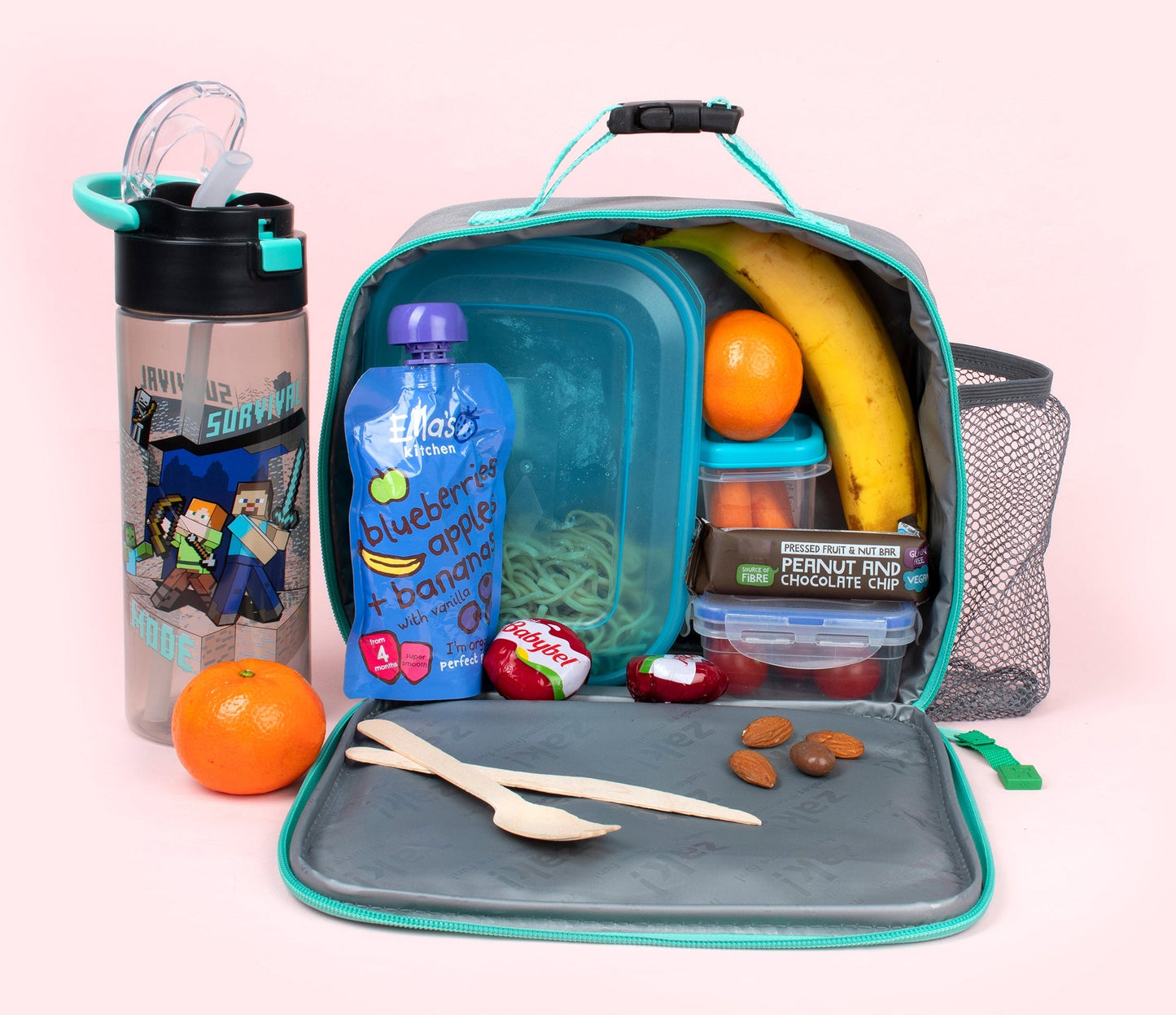 Minecraft Sac repas with Mesh Pocket – Steve & Alex