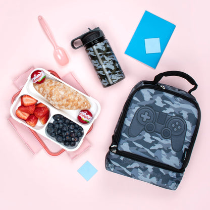 Acier inoxydable Gourde avec paille 350ml – Game Pad Camo
