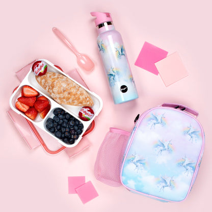 Gourde en acier inoxydable avec paille 600ml – licorne Sky