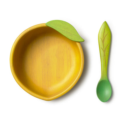 Lou le Citron – Ensemble bol et cuillère bébé – vue produit 2