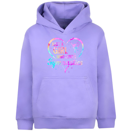 Gymnastik Hoodie – Fringoo Gymnastic aus baumwollreichem, weichem Material – Love Gymnastic Lila